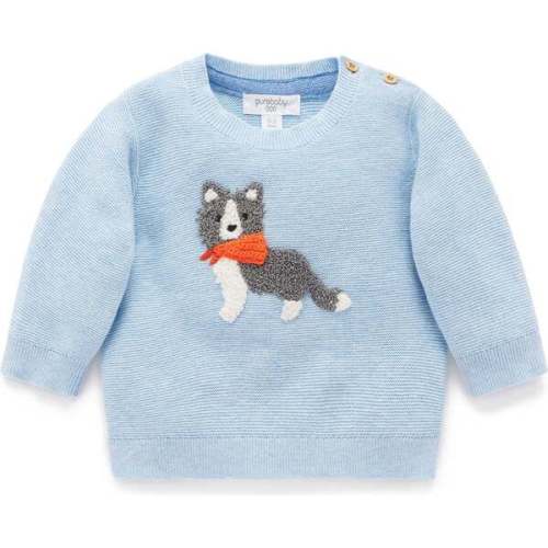On The Farm Jumper Country Air Melange - Purebaby | Maisonette