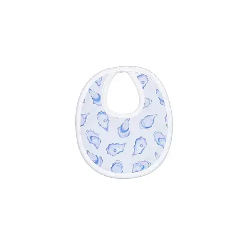 The World is Your Oyster Basics Bib-Blue