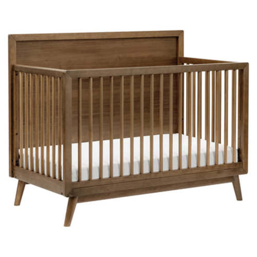 Palma 4-in-1 Convertible Crib + Toddler Bed Conversion Kit - Natural Walnut
