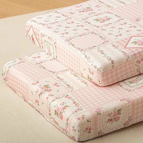 SDY Floral Crib Sheets for Boys and Girls,2-pk Microfiber Jersey Baby Crib Fitted Sheet for Standard Size Toddler Mattress, Super Soft Baby Sheet 52"×28"×8"