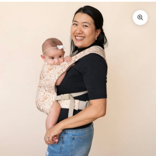 Pepper Lark Baby Carrier | Black & White Gingham | hope&plum