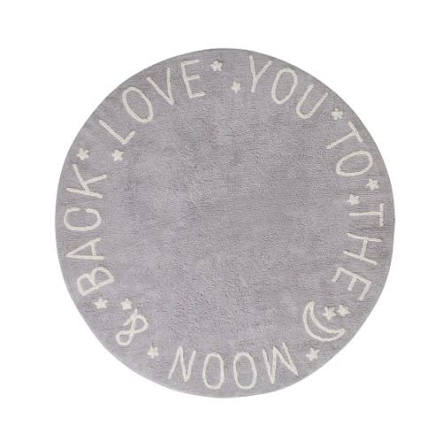Sweet Moon Sentiment Washable Rug | Pottery Barn Kids