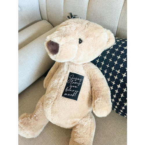 Jesus Loves You Beary Much Bear Stuffy