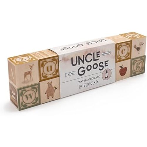 Uncle Goose Watercolor ABC Blocks - Made in The USA