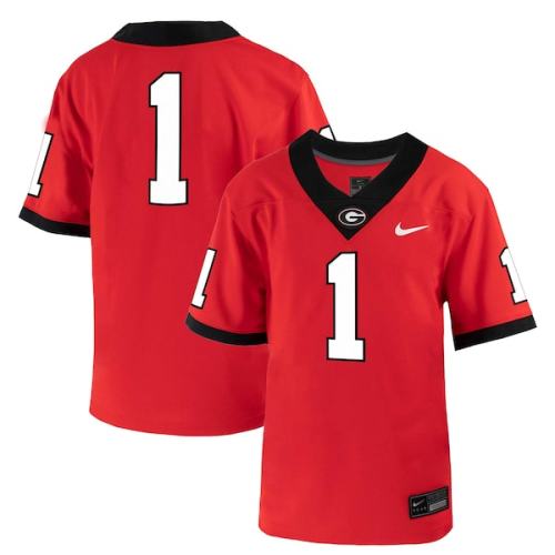 Toddler Nike #1 Red Georgia Bulldogs Untouchable Football Jersey