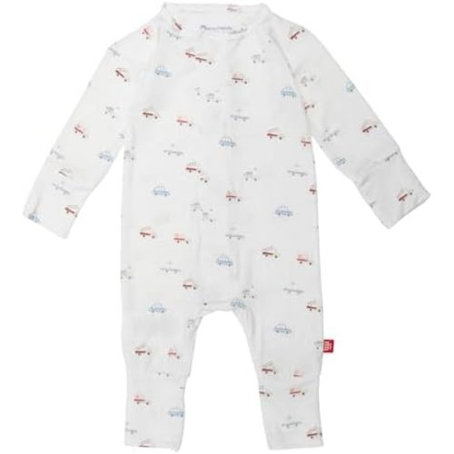 Magnetic Me Magnetic Convertible Coveralls | Silky Soft Modal Fabric | Baby Onsie Available in Sizes NB - 24M