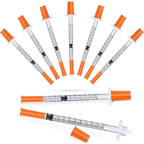 30G 5/16" Syringe, Syringes 8mm 1ml Inch, Individually Packed 25 Pack