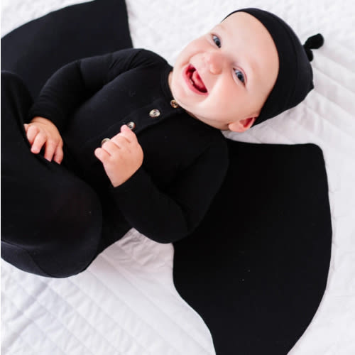 Bat Wings Knotted Gown + Beanie Set