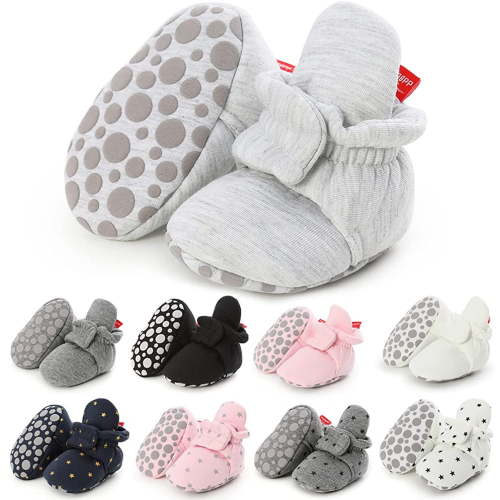 Baby Booties Infant Newborn Boys Girls Slippers Warm Crib Sock Shoes Indoor First Walker Prewalker
