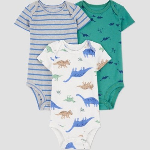 Carter's Just One You®️ Baby Boys' 3pk Bodysuit - Green/White Newborn