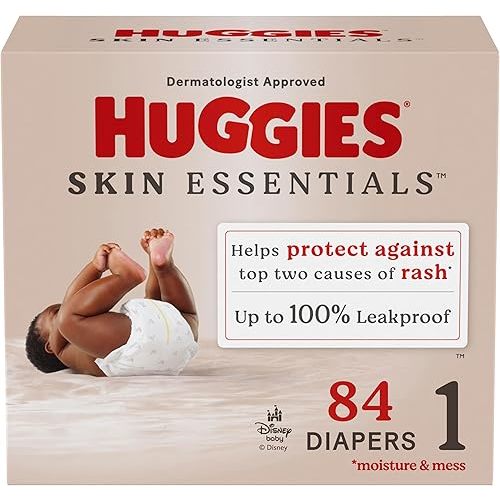 Huggies Size 1 Diapers, Skin Essentials