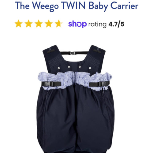 The Weego TWIN Baby Carrier