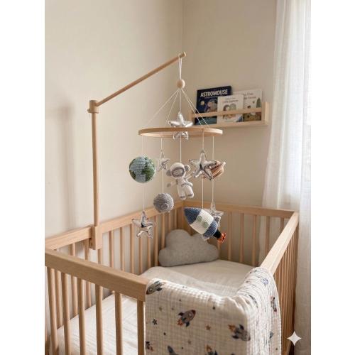 Space Baby Crib Mobile Crochet Mobile