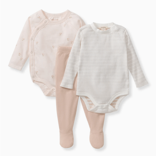 Ditsy Floret 3 Piece Bodysuit & Pant Set – Burt's Bees Baby