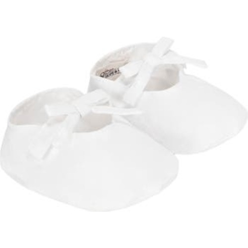 Baby Linen Bow Soft Shoe, Infant, 1