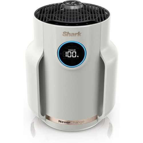 Shark NeverChange Air Purifier Compact Pro, Long-Lasting HEPA-Exceeding Filtration, For Pet Dander, Dust, Smoke, Allergens, Up to 250 sq. ft., Odor Neutralizer, Bedroom, Nursery, Dorm, HP072 (2025)