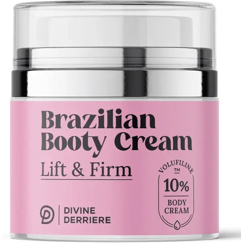 Divine Derriere Brazilian Body Butter Cream, Lift and Firm Body Cream with Volufiline Helps Reduce the Appearance of Cellulite for a Lifted and Firm-looking Derriere, Bum Bum Cream, 50ml