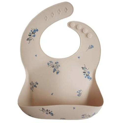 Mushie Silicone Baby Bib - Whales