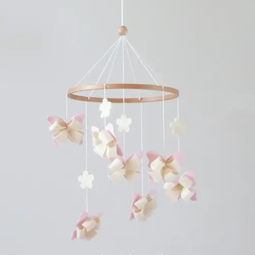 Butterfly Crib Mobile Butterfly Mobile for Crib Baby Mobile for Girls Nursery Décor