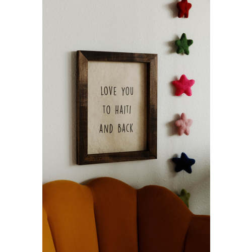 Love You To... Banana Paper Sign – Rosies Boutique Haiti