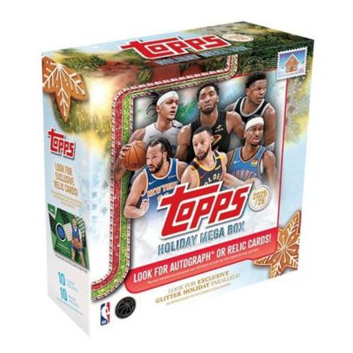 2025-26 Topps NBA Holiday Basketball Trading Card Mega Box