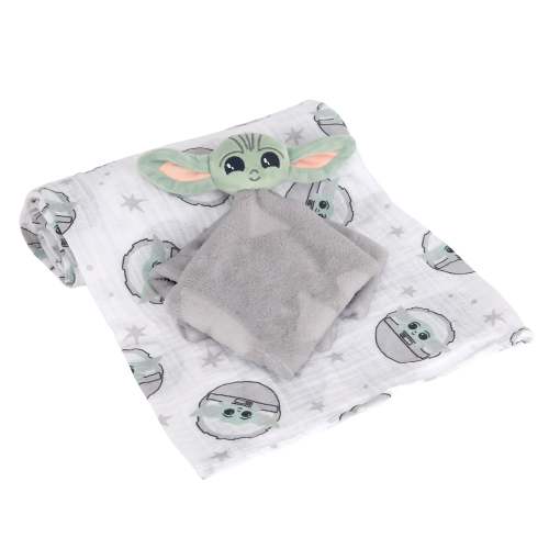 Star Wars Baby Yoda/The Child Swaddle Blanket & Lovey Gift Set – Lambs & Ivy