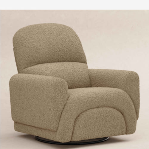 Babyletto Rainbow Recliner and Swivel Glider in Teddy Loop