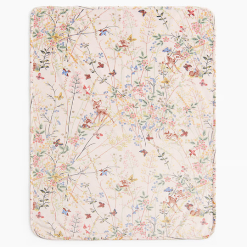 PATTERNED VELOUR BABY BLANKET