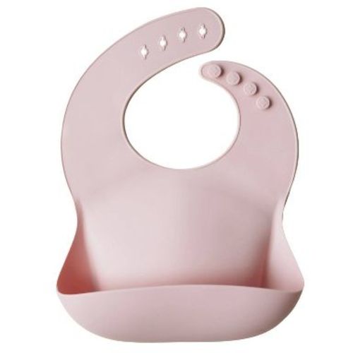 Mushie Silicone Baby Bib - Blush