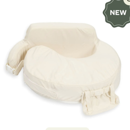 Super Deluxe Oat Nursing Pillow with 100% Organic Cotton Cover