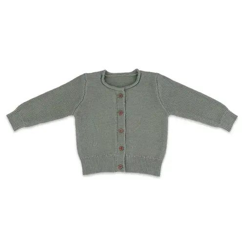 4baby Knit Cardigan Sage | Baby Bunting AU