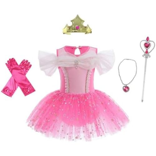 Dressy Daisy Ballet Leotards Tutu Dress for Toddler Girls Ballerina Outfits Dance Costume Dancewear with Tulle Skirt