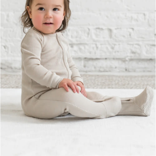 Kit Ribbed Zipper Sleeper