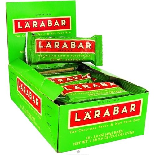 Larabar Apple Pie, Gluten Free Vegan Fruit & Nut Bar, 1.6 oz Bars, 16 Ct