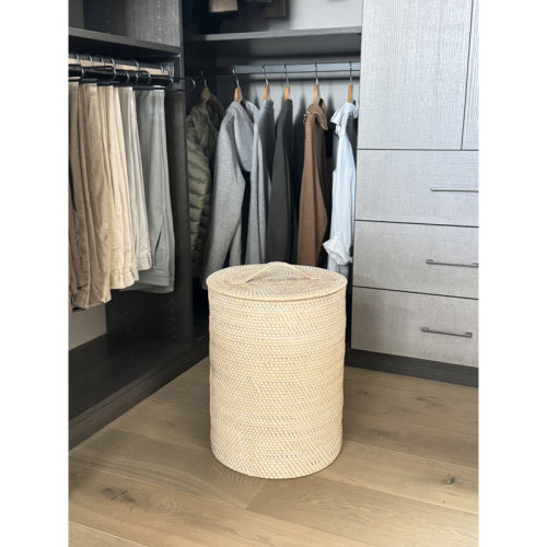 Bay Isle Home™ Handwoven Wicker Laundry Hamper & Reviews | Wayfair