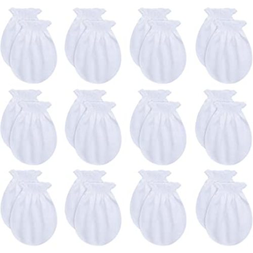 RATIVE No Scratch Mittens and Caps 100% Cotton for Newborn Baby 0-6 Months Boys Girls