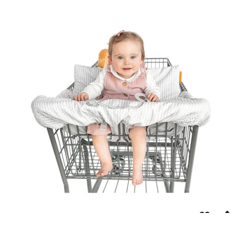 BINXY BABY 2-in-1 Cushy Cart Cover and High Chair Cover | Universal Fit | Includes Storage Pouch (little Arrow)