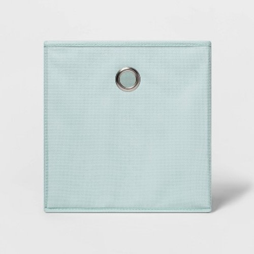 11" Fabric Cube Storage Bin - Room Essentials™, Color: Mint