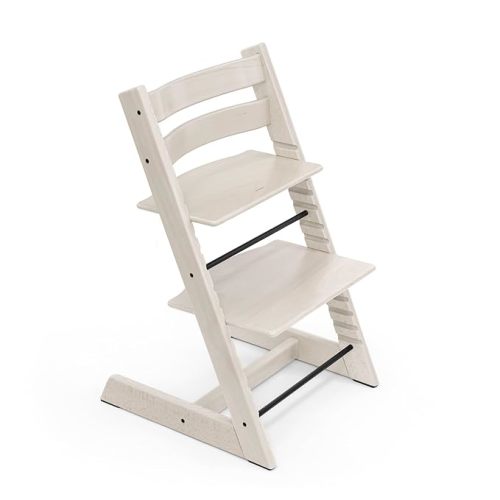 Stokke Tripp Trapp Chair, Whitewash - Adjustable, Convertible Chair for Toddlers, Children & Adults - Convenient, Comfortable & Ergonomic - Classic Design