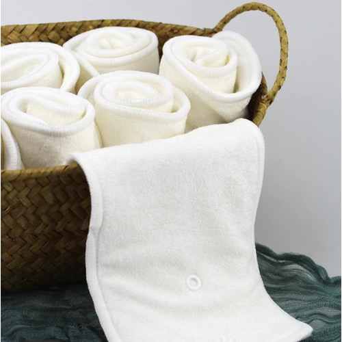 5-Layer Bamboo Cloth Diaper Insert with Snaps - No Microfiber!