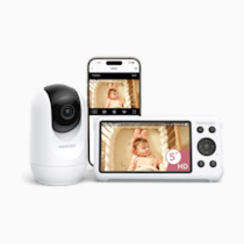 Momcozy Smart WiFi Baby Monitor with Camera, 5" 1080P Screen with Wall Mount