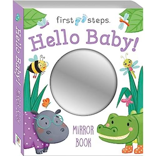 First Steps Hello Baby Mirror Book