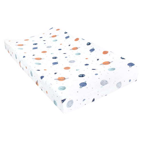 Hudson Baby Infant Boy Changing Pad Cover, Space, One Size