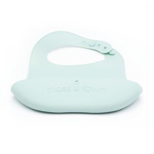 Moss and Fawn Gather & Roll Bib, Color: Fern