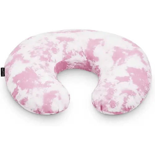 Dream On Me Beeboo Nursing Pillow and Positioner, Breastfeeding and Bottlefeeding Pillow, Removable and Washable Pillow Cover, Soft and Breathable Fabric, Pink