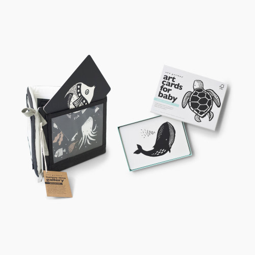Wee Gallery Tummy Time Gallery & Art Cards Bundle - Ocean