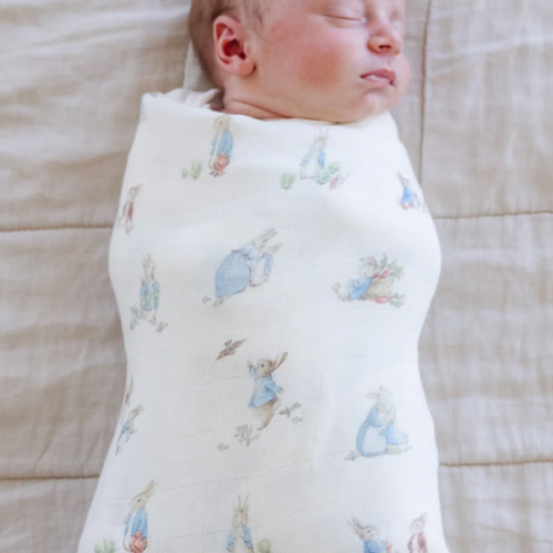 Saranoni PETER RABBIT™ BAMBOO RAYON MUSLIN 2-PACK SWADDLES