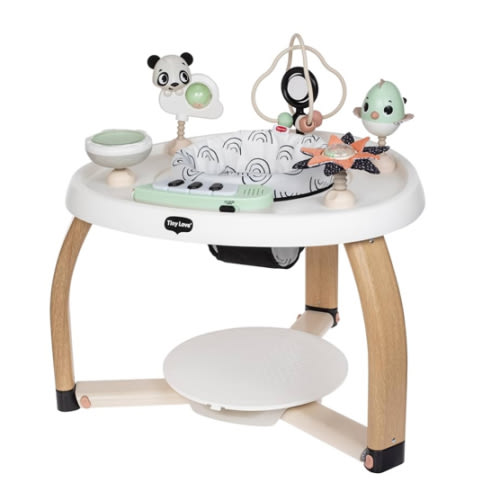 Tiny Love 5-in-1 Here I Grow Stationary Activity Center – Black & White Décor Collection, Black & White