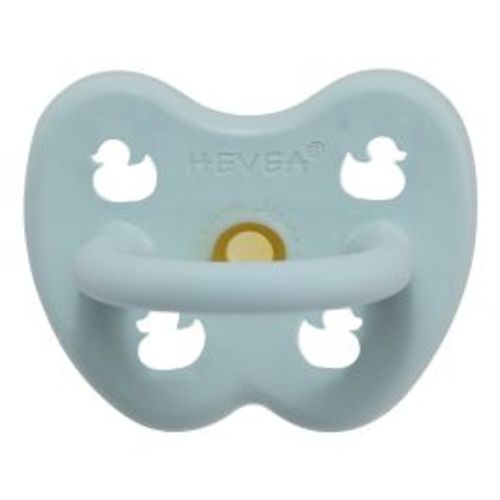 Hevea Baby Blue Round Pacifier, 0-3 months