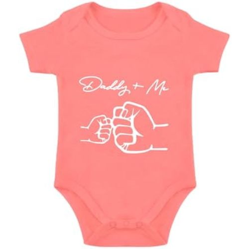 listery Daddy and Me Onesie Infant Baby Bodysuit I Love Dad Onesie Funny Father's Day Outfits 0-6Months